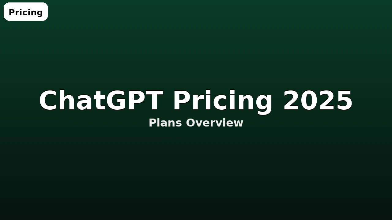 ChatGPT 가격/플랜 2025 총정리