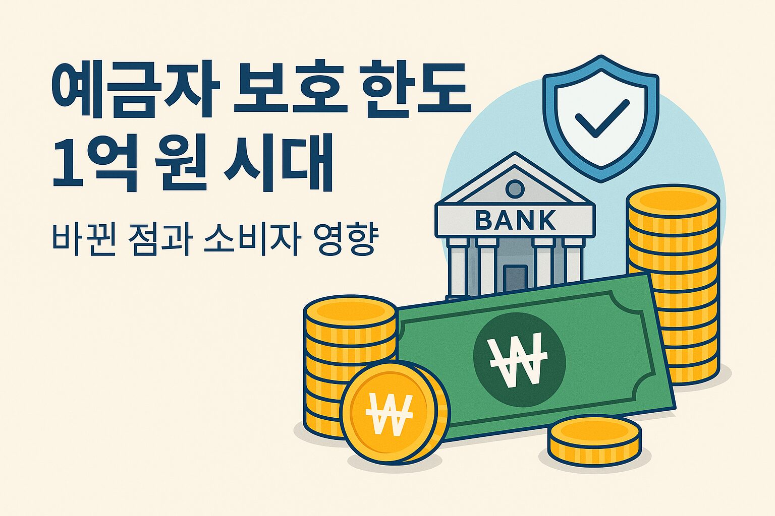 예금자 보호 한도 1억 원 시대 – 바뀐 점과 소비자 영향