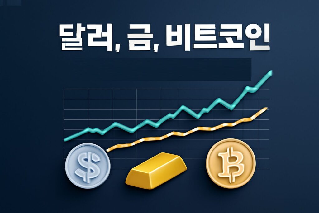 달러, 금, 비트코인 10년간 가격 비교 분석 – 주요 자산의 가격 변동을 통해 투자 전략을 알아보세요.