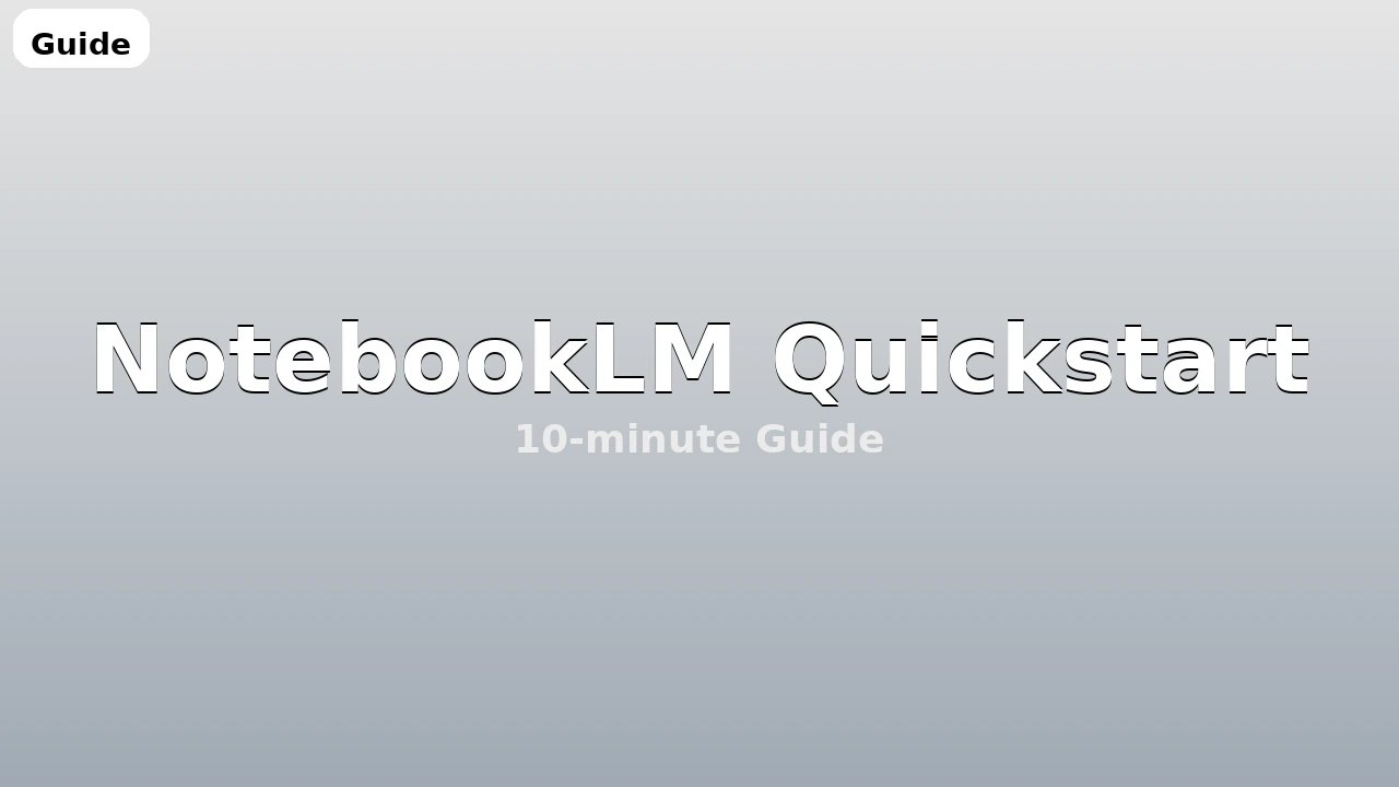 NotebookLM 사용법 – PDF와 링크 업로드 후 요약과 Q&A 활용