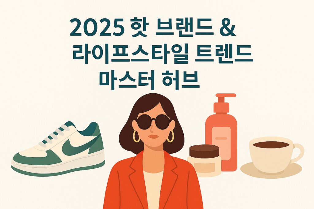 2025 핫 브랜드 & 라이프스타일 트렌드 마스터 허브 – 패션·신발·카페부터 뷰티·테크까지