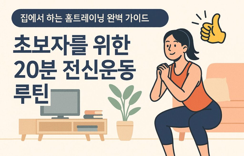 하루 20분 전신운동 루틴 – 집에서 따라하는 효율적인 홈트레이닝