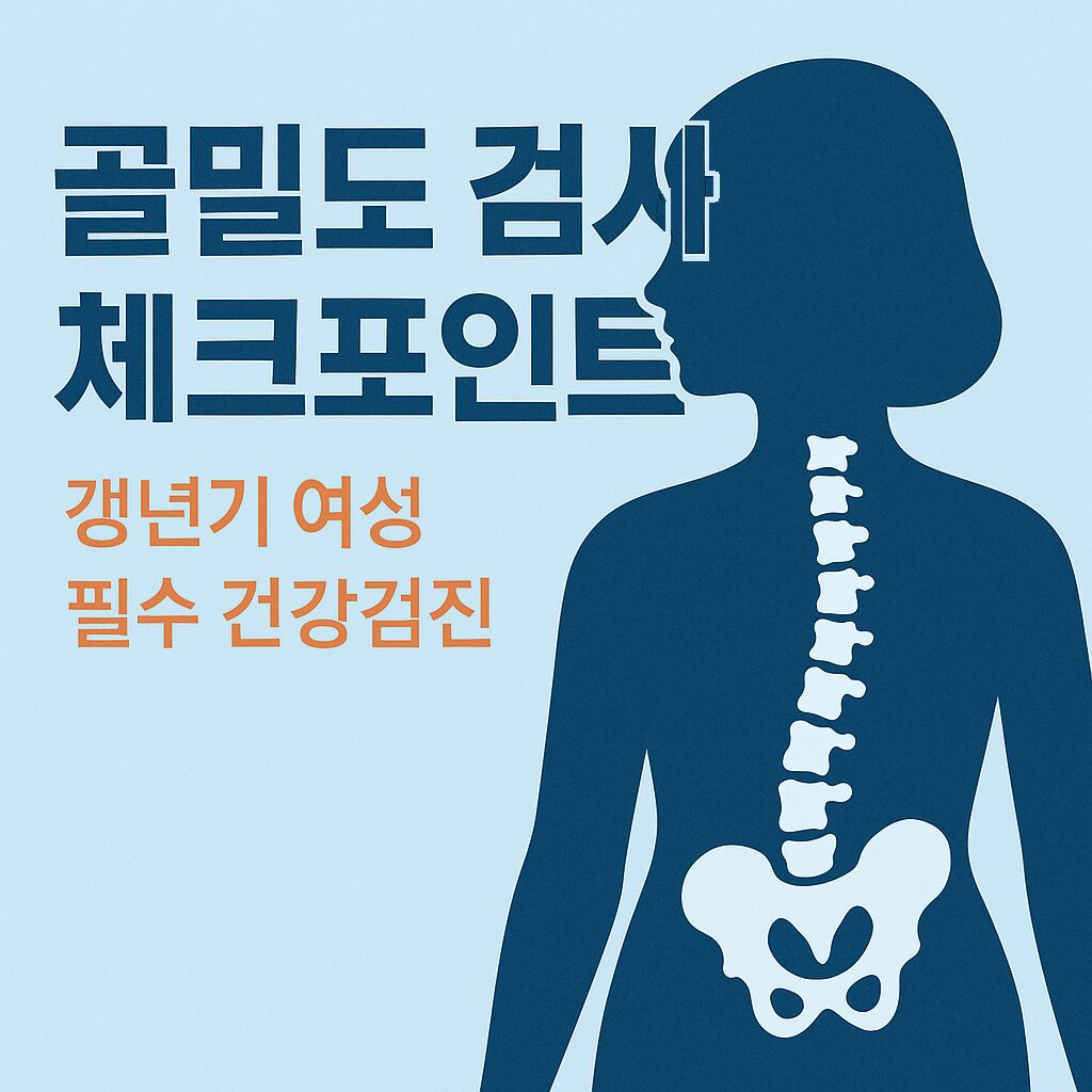골밀도 검사 가이드 – 갱년기 여성 필수 건강검진과 검사 방법