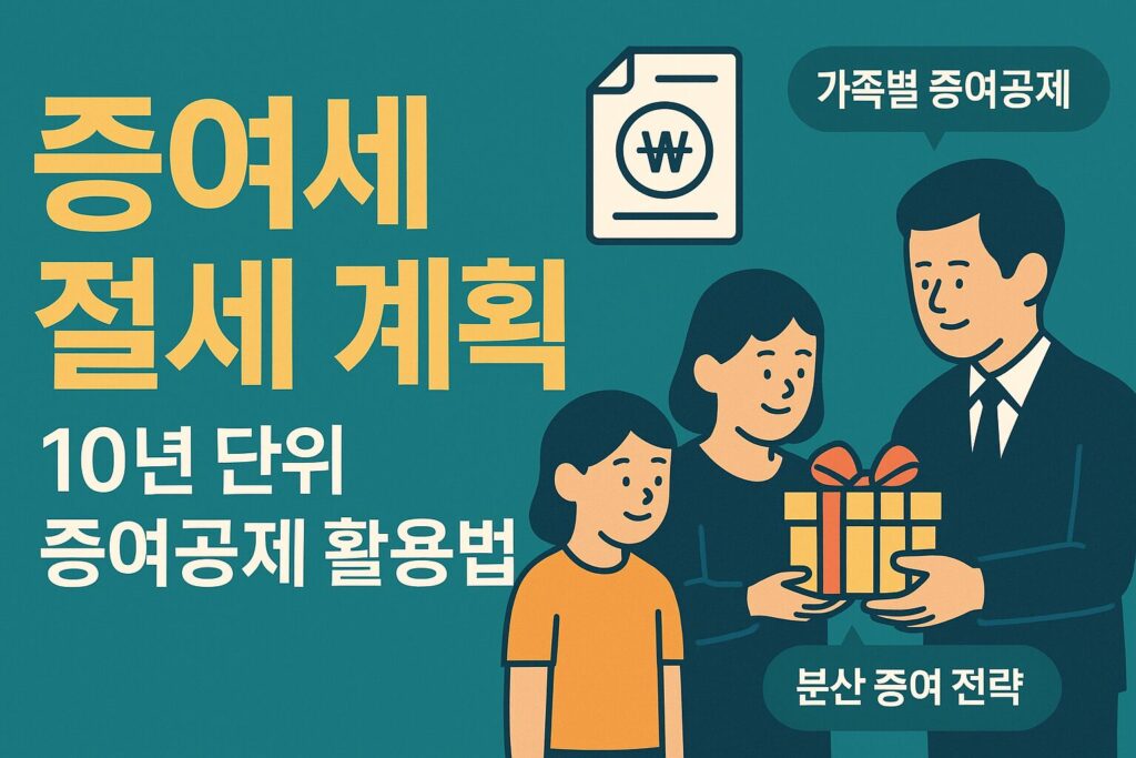증여세 절세 계획 – 10년 단위 증여공제 활용법