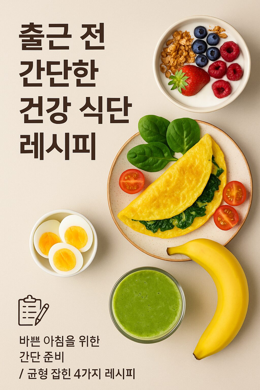 출근 전 간단한 건강 식단 레시피 – 직장인을 위한 아침 간편식 아이디어