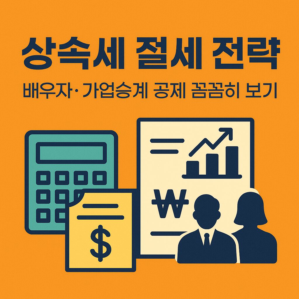 상속세 절세 전략 – 배우자·가업승계 공제 꼼꼼히 보기