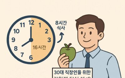 30대 직장인 간헐적 단식 16:8 초보자 가이드 – 건강한 식단과 시간 관리 팁
