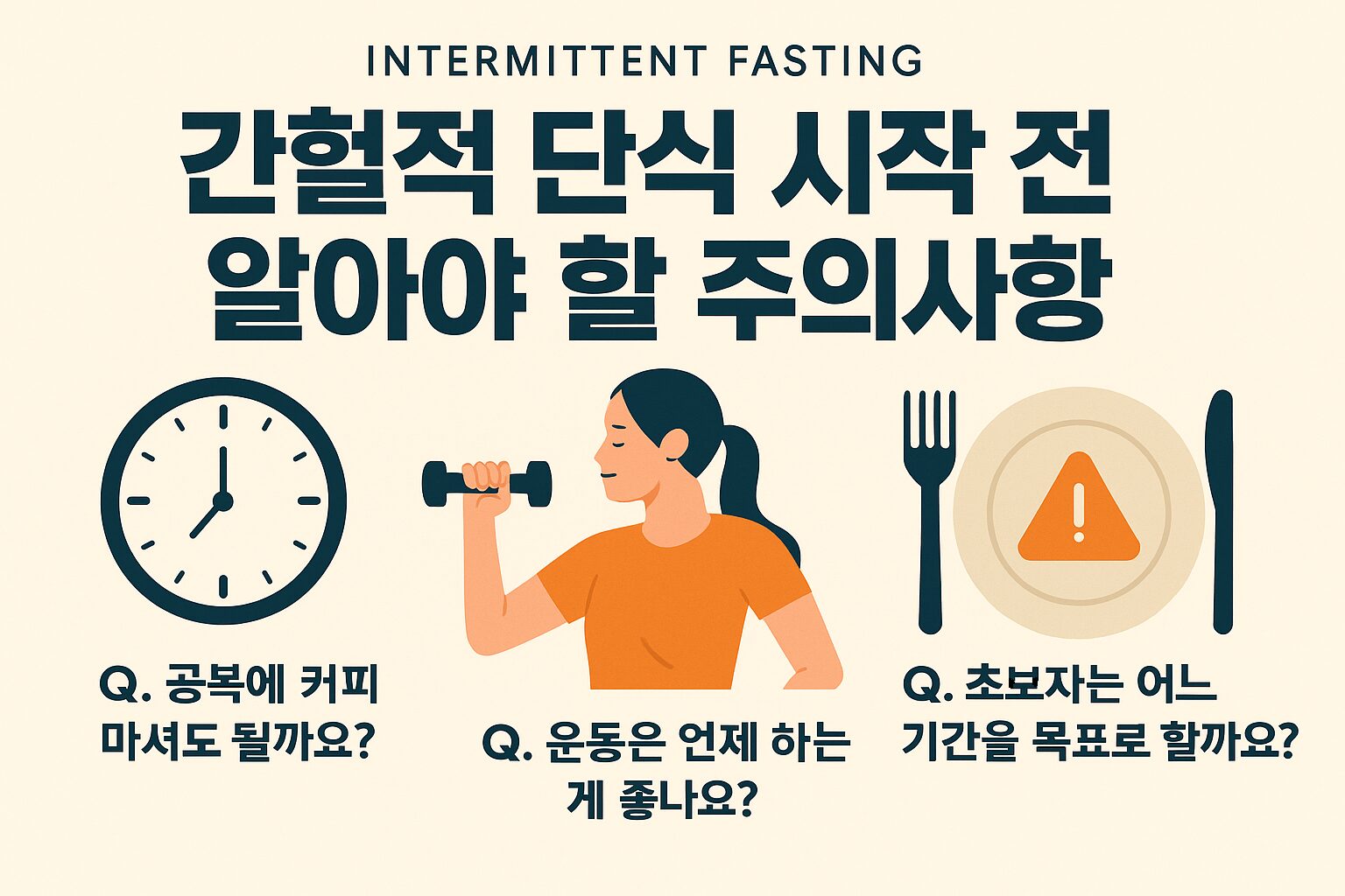 간헐적 단식 시작 전 알아야 할 필수 주의사항 – 초보자를 위한 안전 가이드