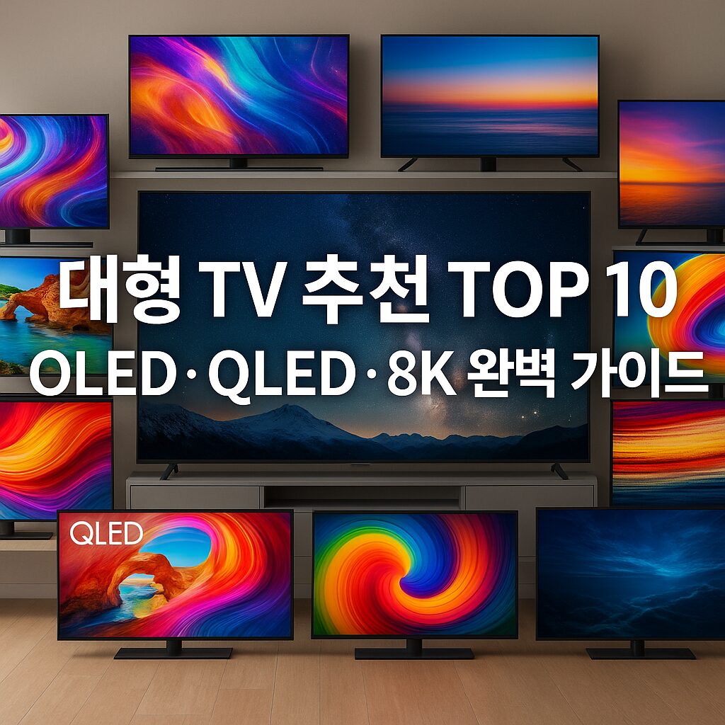 대형 TV 추천 TOP 10 – OLED·QLED·8K 완벽 가이드