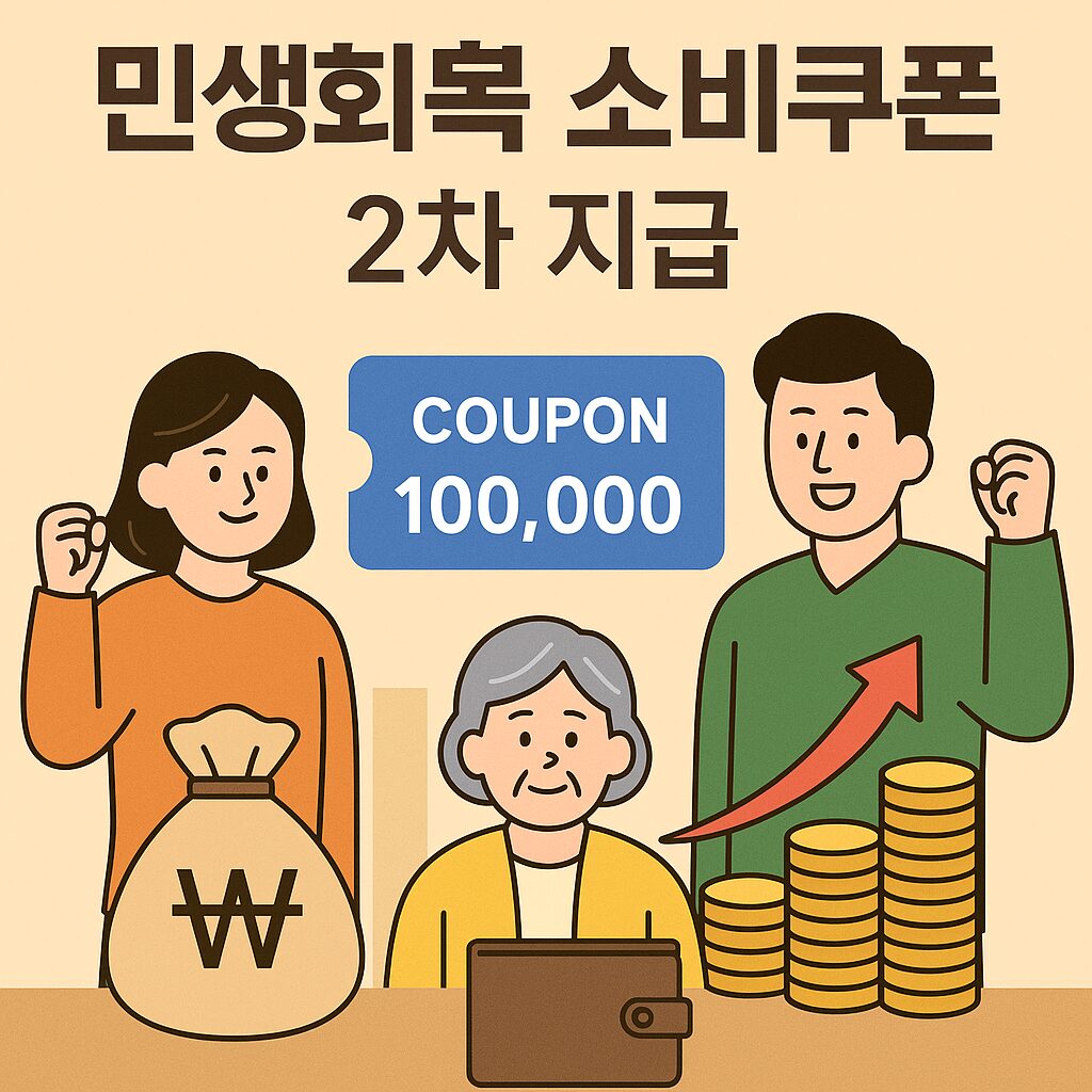 민생회복 소비쿠폰 1차·2차 총정리 – 신청 방법과 사용처