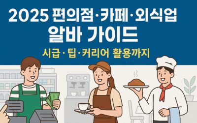 2025 편의점·카페·외식업 알바 가이드 – 시급, 팁, 커리어 활용까지