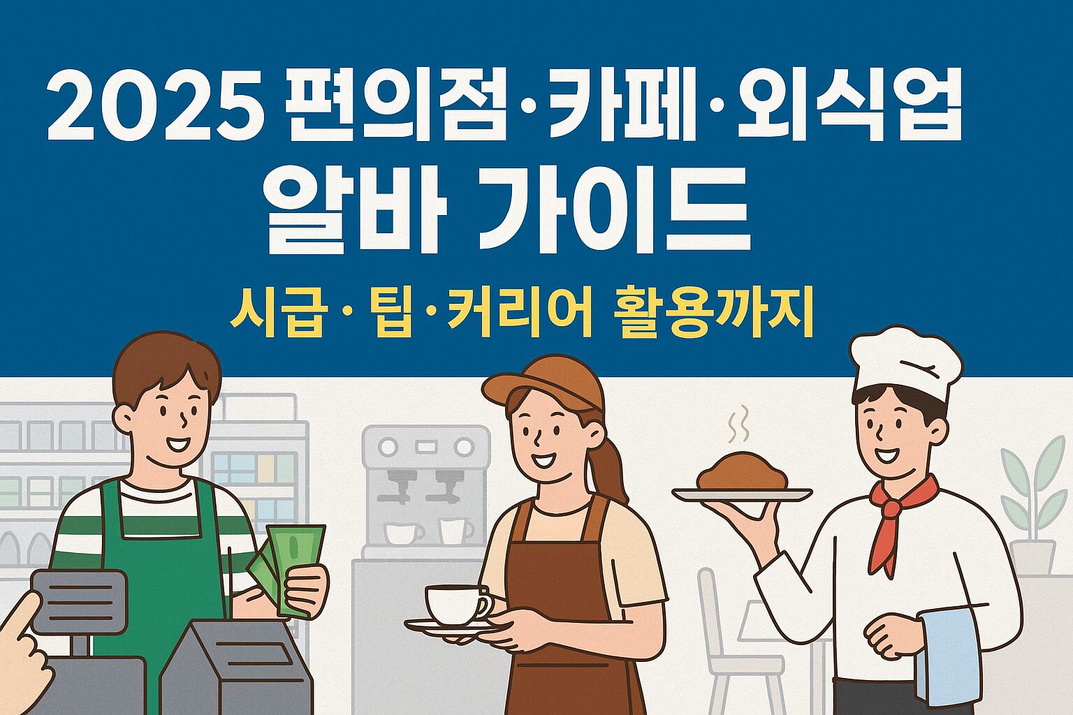 2025 편의점·카페·외식업 알바 가이드 – 시급, 팁, 커리어 활용까지