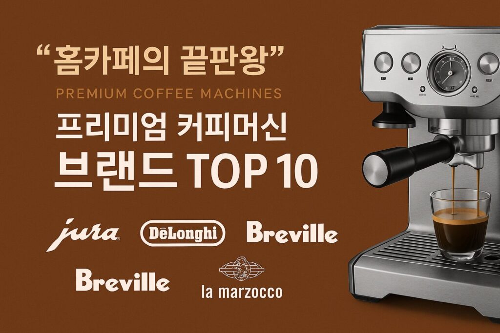 홈카페의 끝판왕 – 프리미엄 커피머신 브랜드 TOP 10