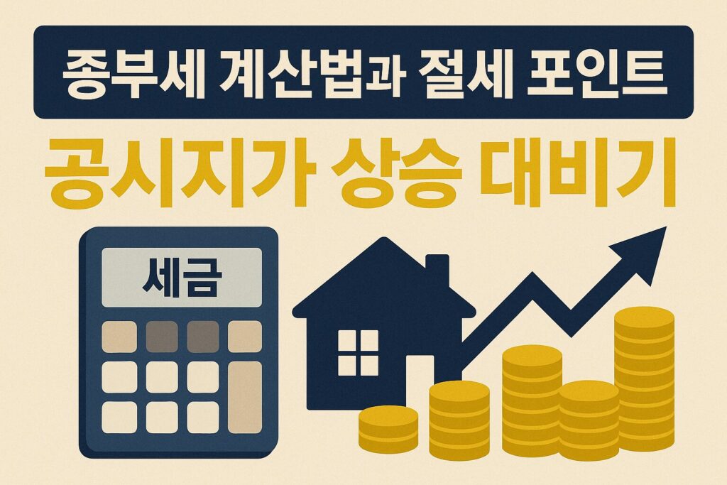 종부세 계산법과 절세 포인트 – 공시지가 상승에 대비하는 2025 부동산 세금 가이드