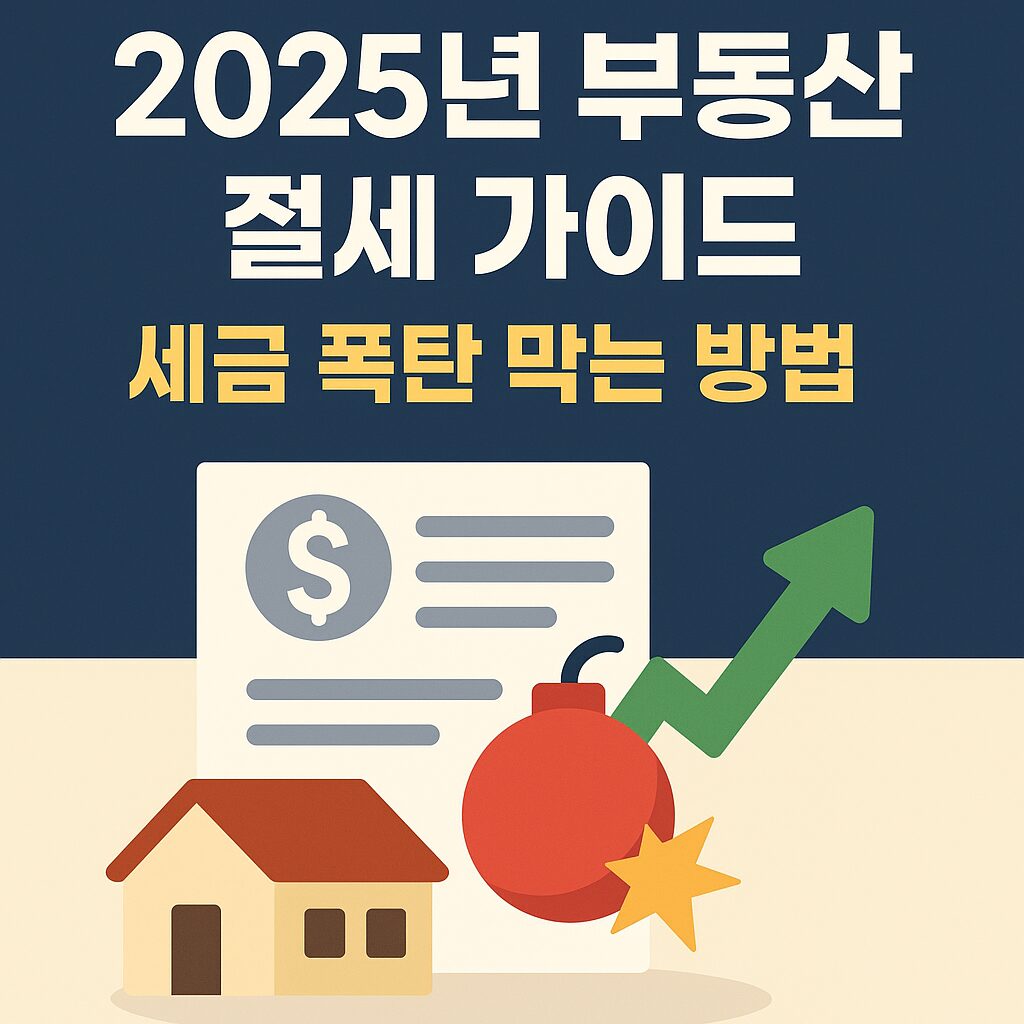 2025년 부동산 절세 가이드 – 세금 폭탄을 막는 핵심 전략과 체크리스트