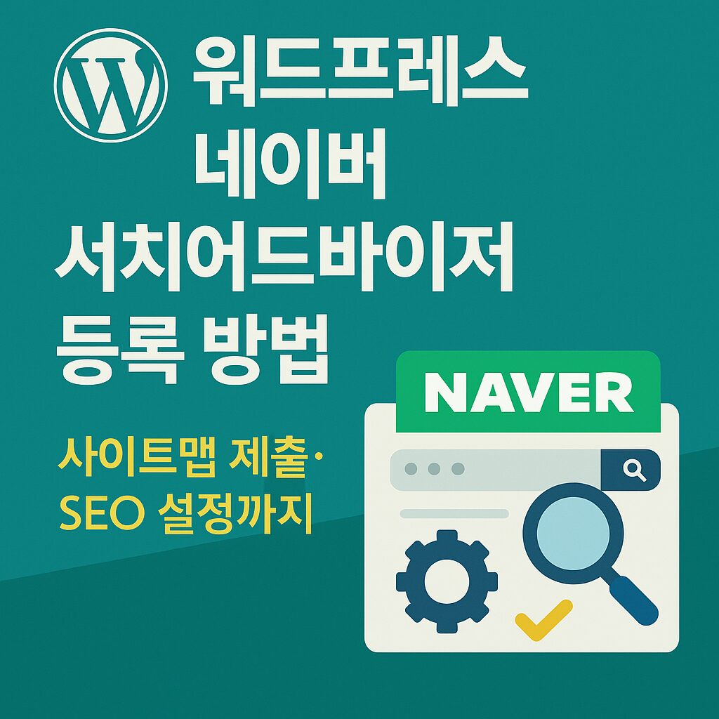 워드프레스 네이버 서치어드바이저 등록 방법 – 사이트맵 제출 및 SEO 설정 가이드