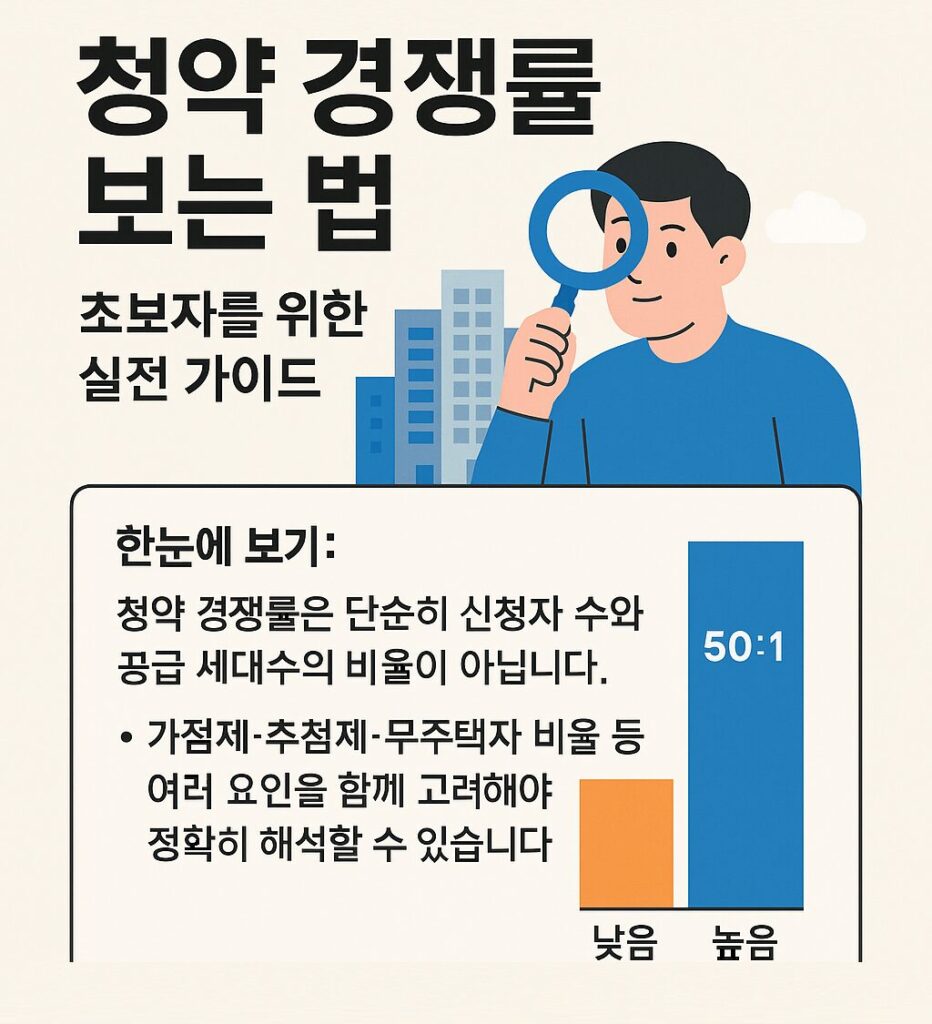 청약 경쟁률 보는 법 – 초보자를 위한 실전 가이드와 해석 포인트