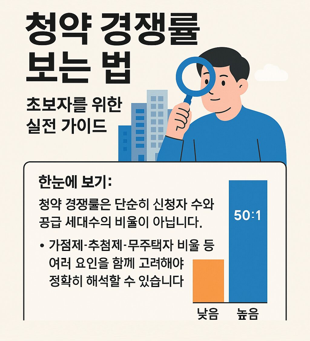 청약 경쟁률 보는 법 – 초보자를 위한 실전 가이드와 해석 포인트