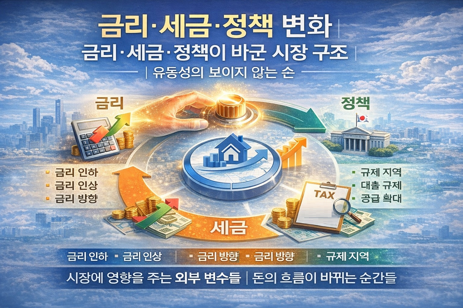 금리·세금·정책 변화가 부동산 유동성과 시장 구조에 미치는 영향