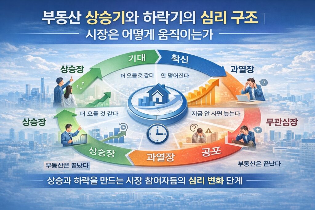 부동산 상승기와 하락기의 심리 구조와 시장 흐름 사이클