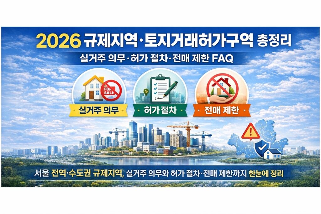 2026 부동산 시장 전망 – 서울 상승·지방 정체와 공급 부족·대출 규제 구조 분석